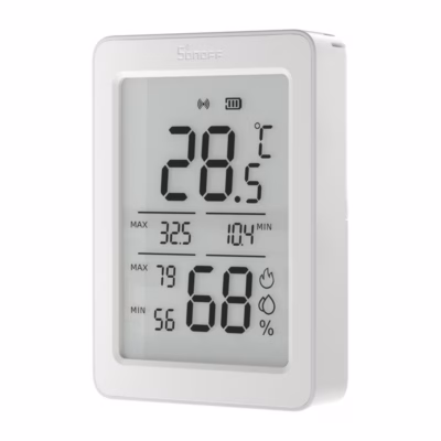 Temperatuuri- ja niiskusandur 3.6" LCD-ga Sonoff AirGuard TH SNZB-02DR2, ZigBee 3.0 + Bluetooth, Sensirion SHT40,