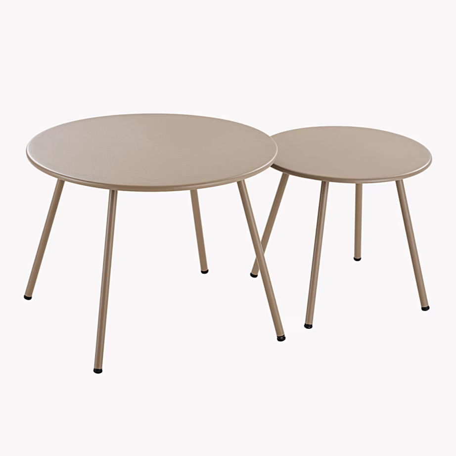 Terasest aia lounge-komplekt liivakarva patjadega Nilo - 5
