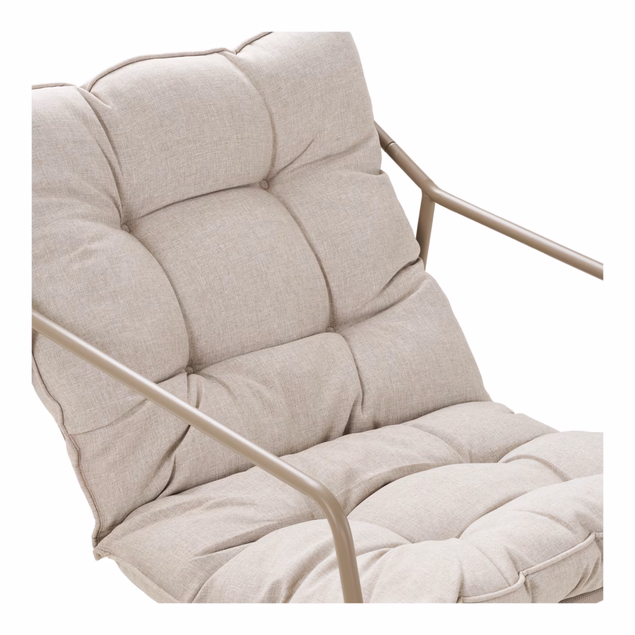 Terasest aia lounge-komplekt liivakarva patjadega Nilo - 6