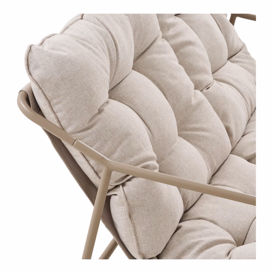 Terasest aia lounge-komplekt liivakarva patjadega Nilo - 7