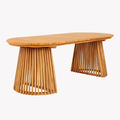 Tiigipuidust aiasöögilaud 90x200 cm Berja