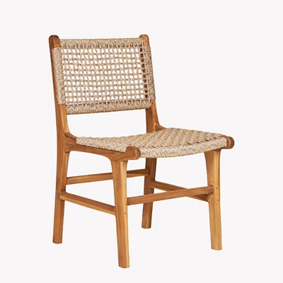 Tiigipuidust ja PE-rotangist aiatool Derby, naturaalne