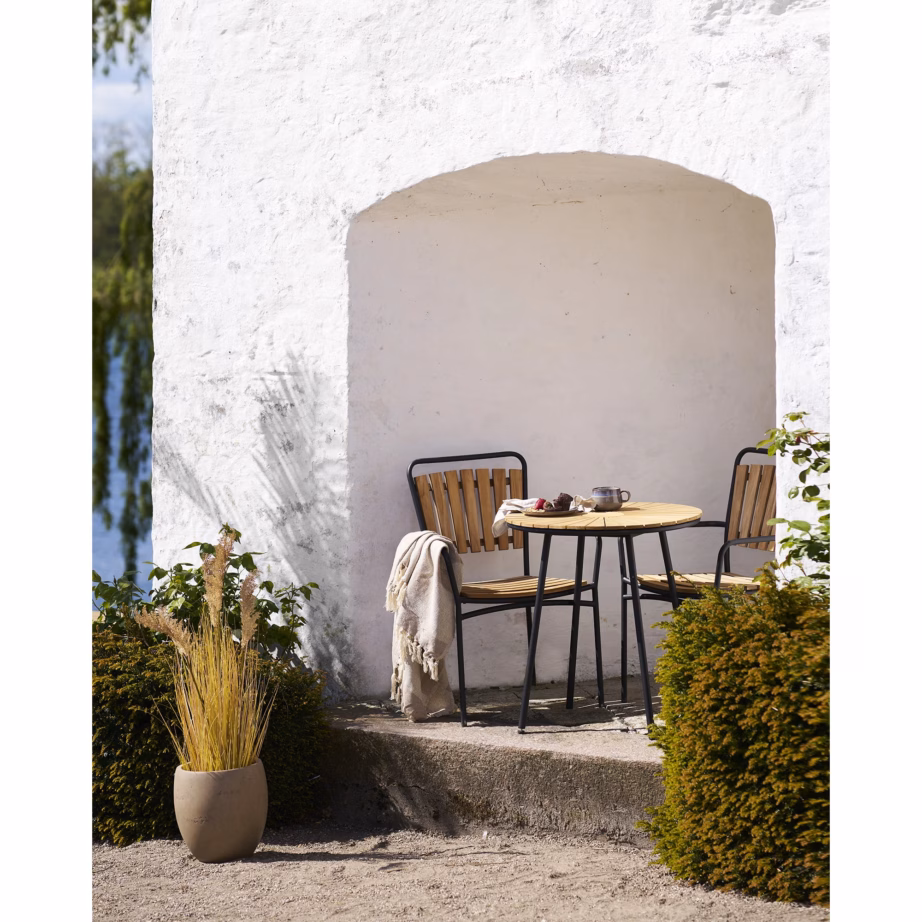 Tiigipuidust lauaplaadiga bistroolaud Cleveland, Ø70 x 74 cm – 2