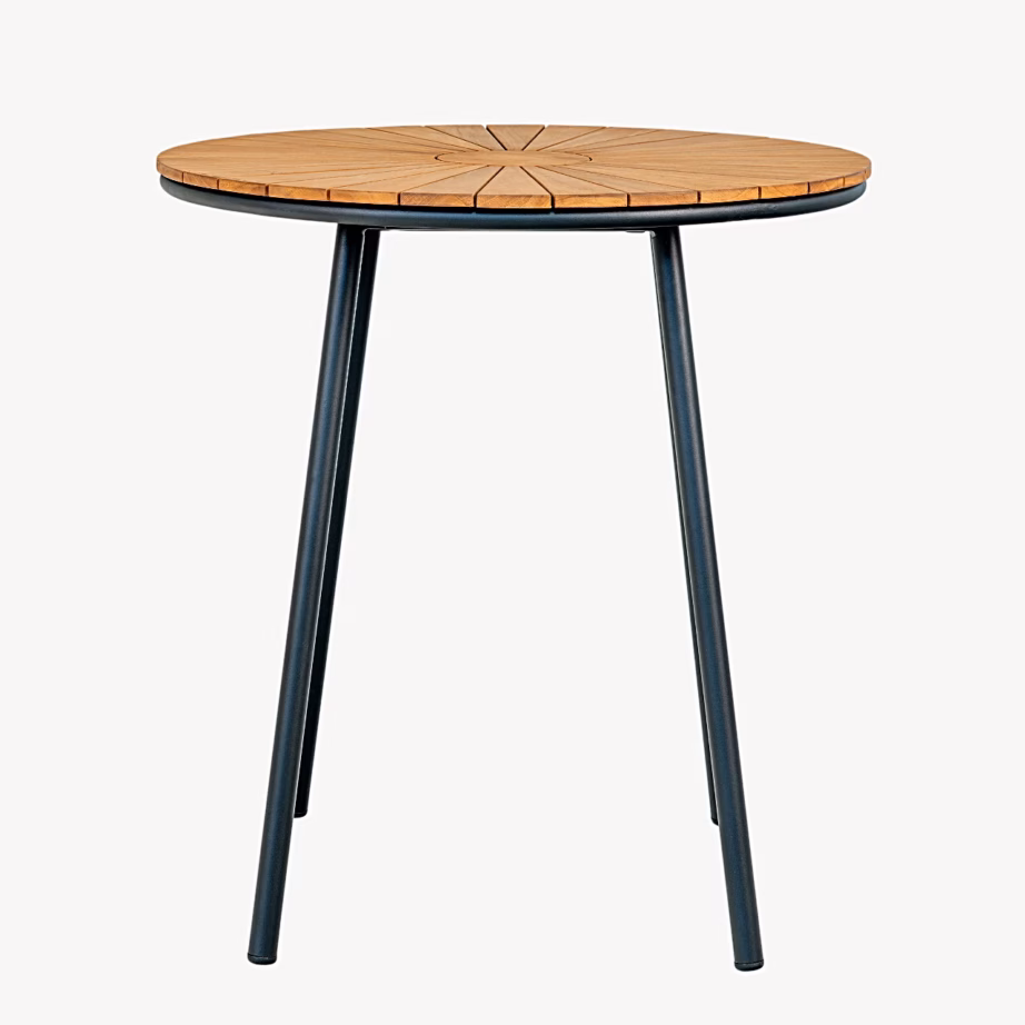 Tiigipuidust lauaplaadiga bistroolaud Cleveland, Ø70 x 74 cm – 3