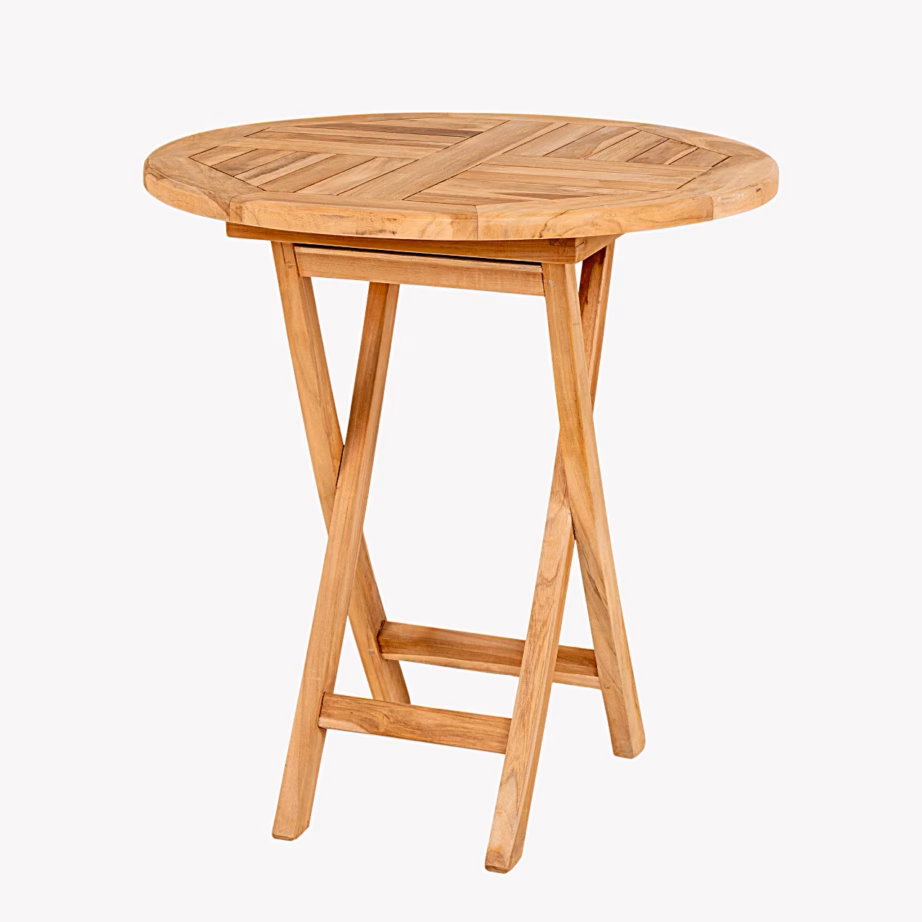Tiigipuidust ümmargune abilaud Ø70×75 cm Oviedo - 3