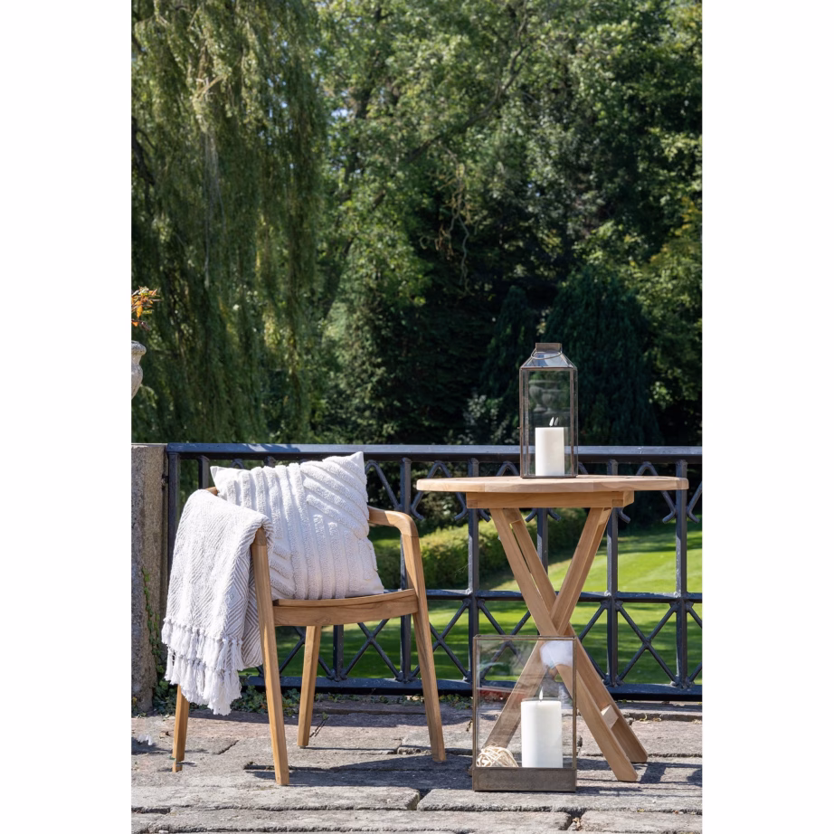 Tiigipuidust ümmargune abilaud Ø70×75 cm Oviedo - 5