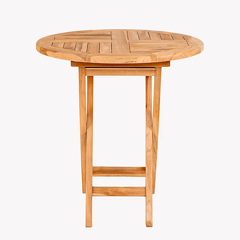 Tiigipuidust ümmargune abilaud Ø70×75 cm Oviedo - 7