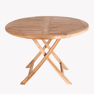 Tiigipuidust ümmargune aiasöögilaud Ø100 cm Oviedo