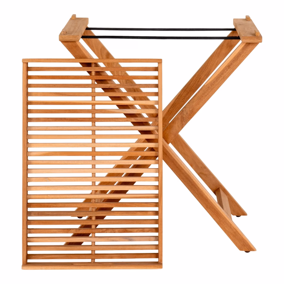 Tiigipuidust serveerimislaud Ronda, naturaalne, 60x40x70 cm – 9