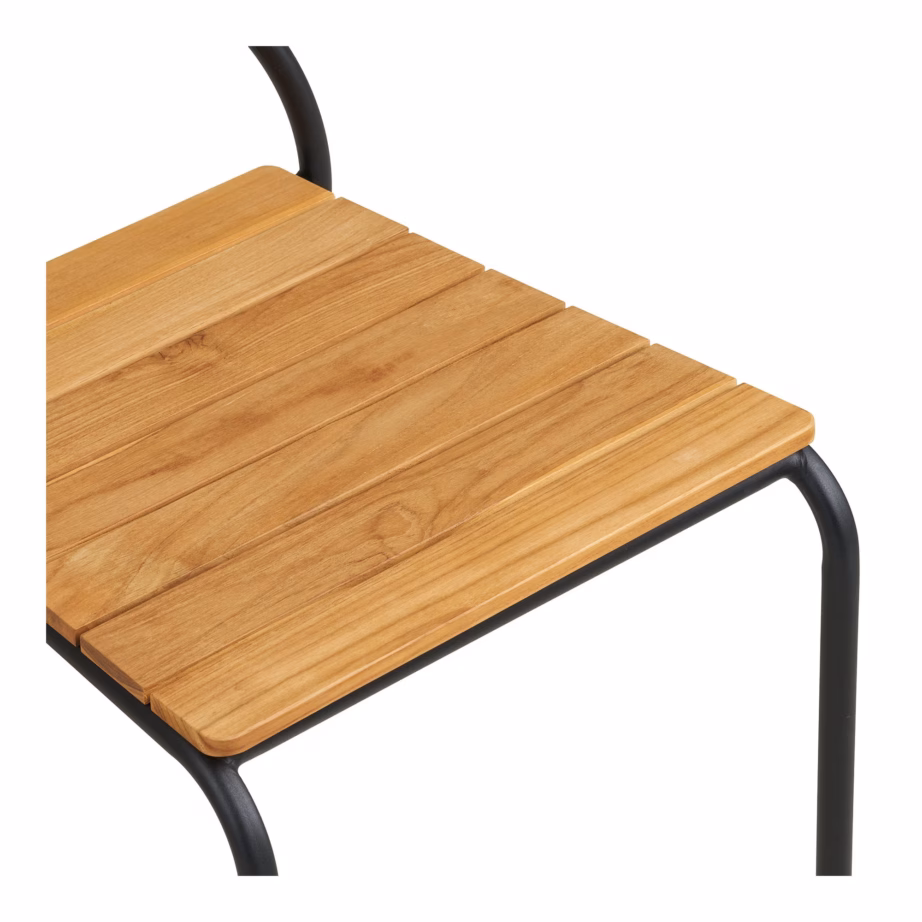Tiigipuust ja polürotangist söögitool, must/naturaalne Nashville – 9