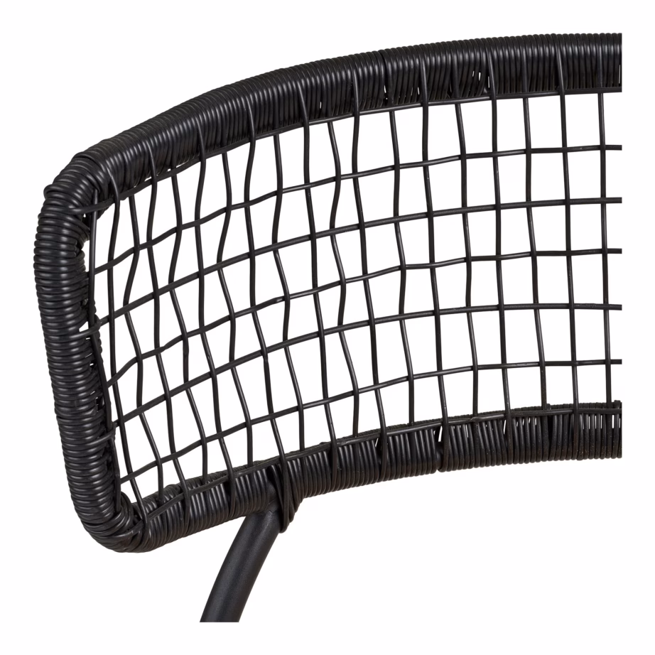 Tiigipuust ja polürotangist söögitool, must/naturaalne Nashville – 10