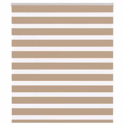 Triibuline päev ja öö ruloo liivapruun, 120 x 150 cm, polüester