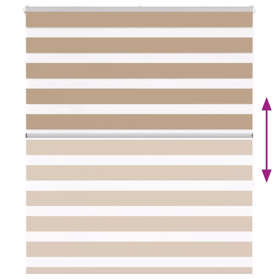 Triibuline päev ja öö ruloo liivapruun, 120 x 150 cm, polüester – 5