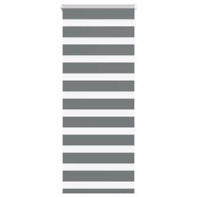 Triibuline päev-öö ruloo tumehall, 65 x 150 cm, 100% polüester, alumiiniumsiiniga