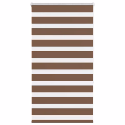 Triibuline sebraruloo, pruun, 90 x 150 cm, 100% polüester, kettmehhanismiga