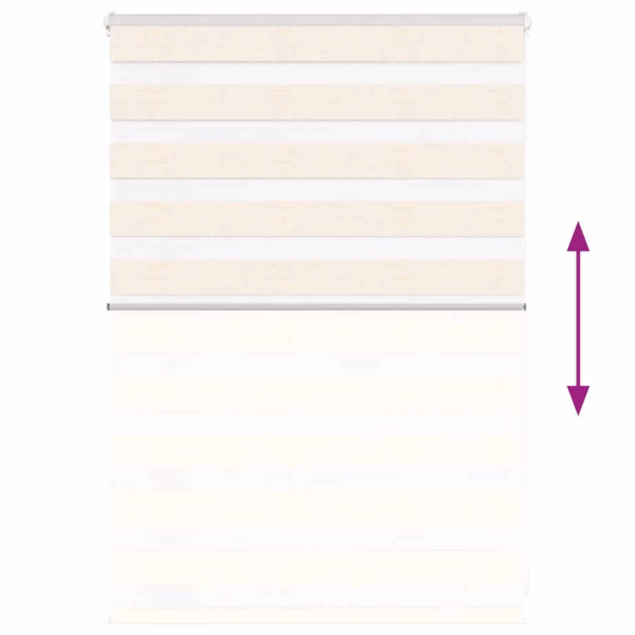 Triibuline sebra ruloo marmorbeež, 95 x 100 cm, polüester, alumiiniumsiiniga – 5