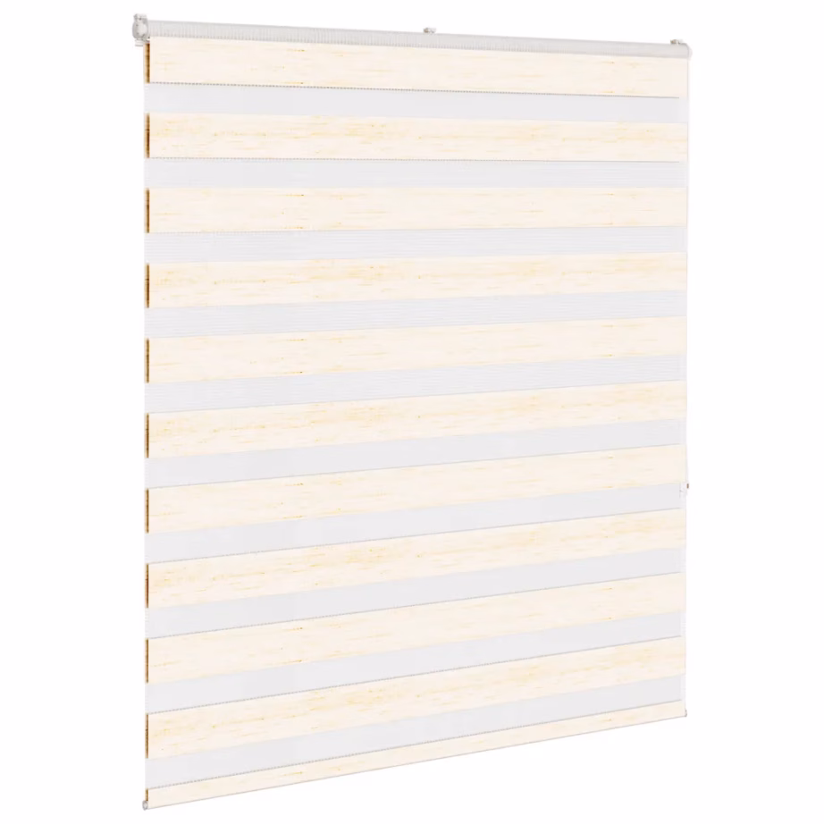 Triibuline sebraruloo marmorbeež, kettmehhanismiga, 125 x 150 cm, 100% polüester, alumiiniumsiiniga – 3