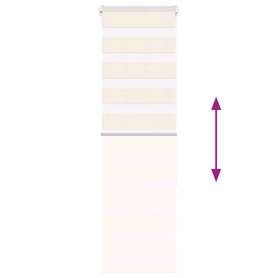 Triibuline sebraruloo marmorbeež, 45 x 150 cm, polüester – 5
