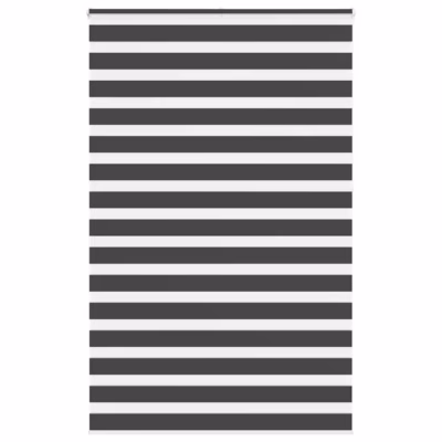 Triibuline sebraruloo valguse reguleerimisega, must, 140 x 230 cm, polüester