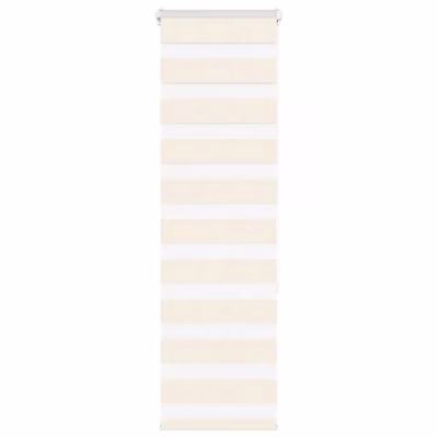 Triibuline sebraruloo marmorbeež, 40 x 150 cm, polüester, kettmehhanismiga