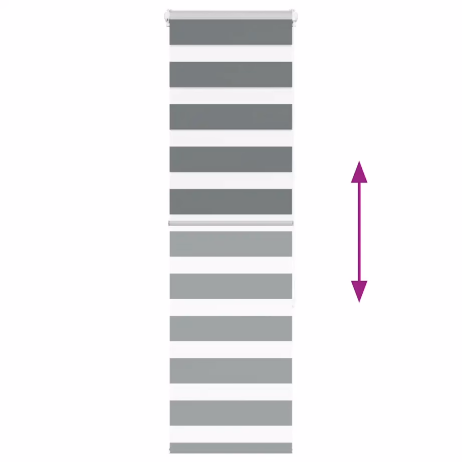 Triibuline zebraruloo tumehall, 45 x 150 cm, kanga laius 40,9 cm, polüester – 5
