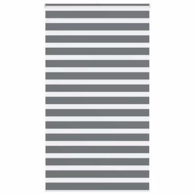 Triibuline päev ja öö ruloo, tumehall, 125 x 230 cm, 100% polüester, alumiiniumsiiniga