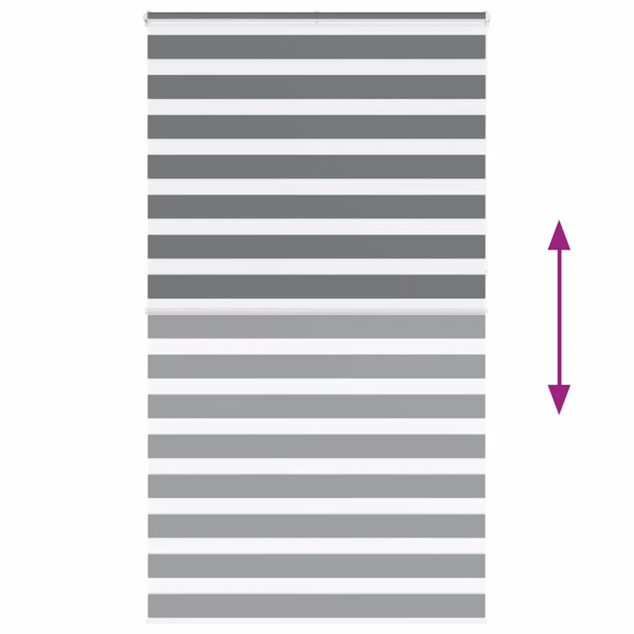 Tumehall sebra ruloo 120 x 230 cm, kanga laius 115,9 cm, 100% polüester – 5