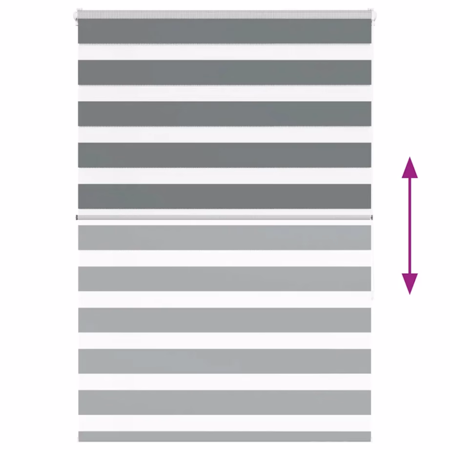 Tumehall sebra ruloo 130 x 150 cm, 100% polüester – 5