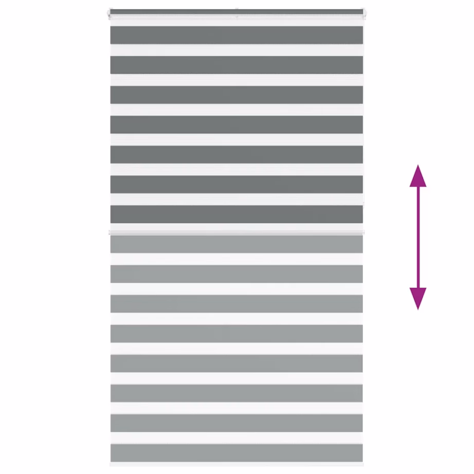 Tumehall sebra ruloo kettmehhanismiga, 135 x 230 cm, 100% polüester – 5