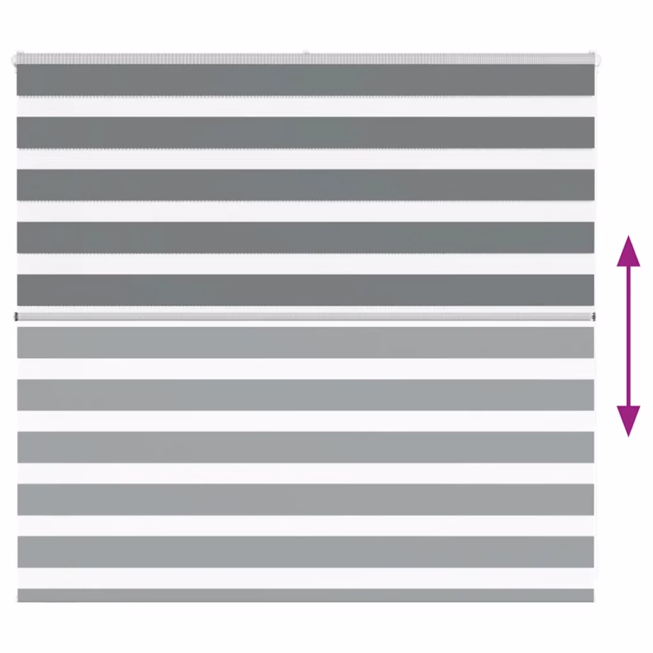 Tumehall sebra ruloo aknale, 160 x 100 cm, polüester, kettmehhanismiga – 5