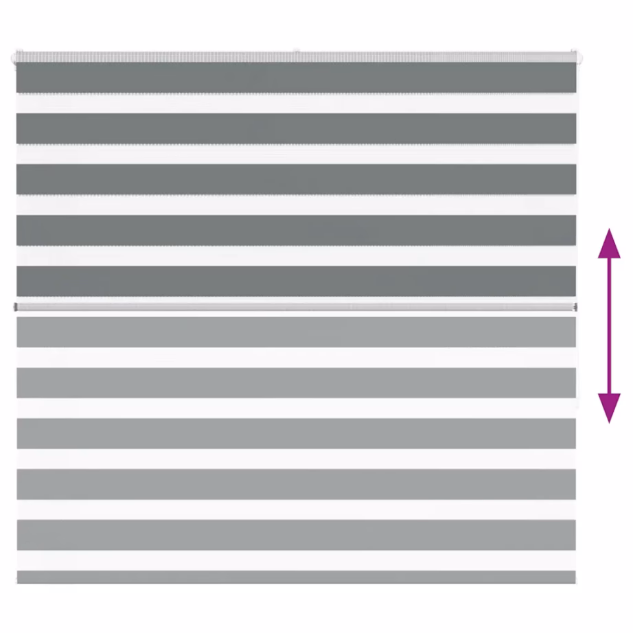 Tumehall sebra ruloo kettmehhanismiga, 160 x 150 cm, 100% polüester – 5