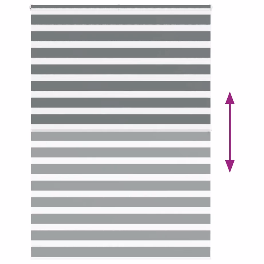 Tumehall sebra ruloo kettmehhanismiga, 165 x 200 cm, 100% polüester, kanga laius 160,9 cm – 5