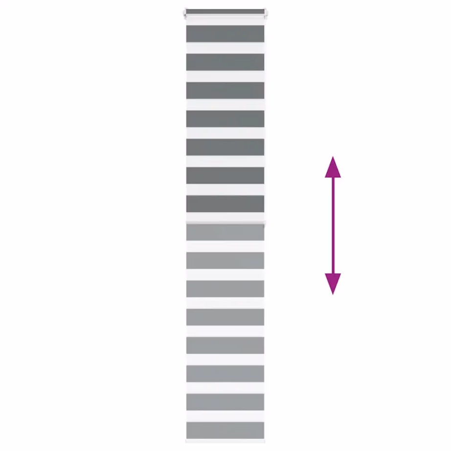 Tumehall sebra ruloo privaatsuse ja valguse reguleerimiseks, 40 x 200 cm – 5