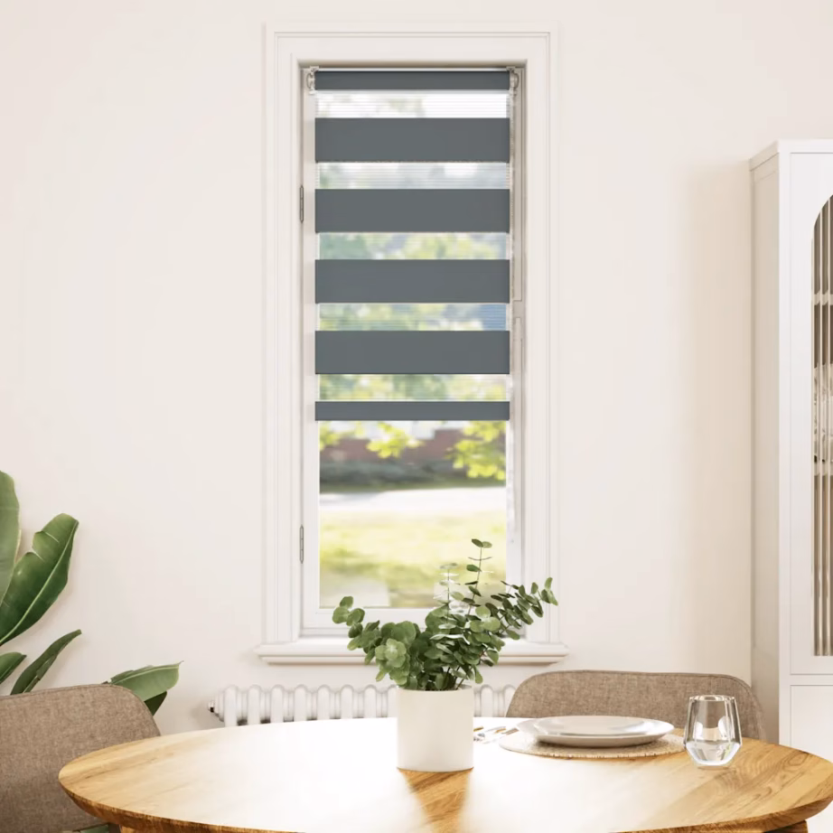 Tumehall sebra ruloo, triibuline, 45 x 100 cm, 100% polüester – 2