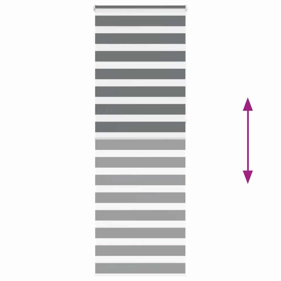 Tumehall sebra ruloo kettmehhanismiga, 75 x 230 cm, 100% polüester – 5