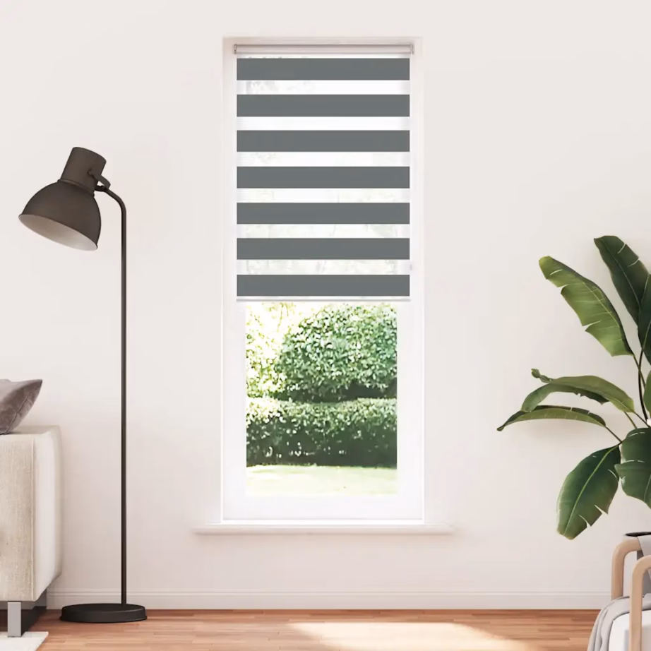 Tumehall sebra ruloo, 80 x 230 cm, 100% polüester, kettmehhanismiga - 2