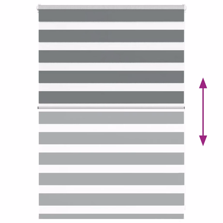 Tumehall sebra rulookardin kettmehhanismiga, 100 x 100 cm, 100% polüester – 5