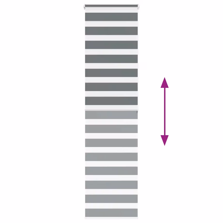 Tumehall sebra rulookardin 70 x 200 cm, kanga laius 65,9 cm, polüester – 5