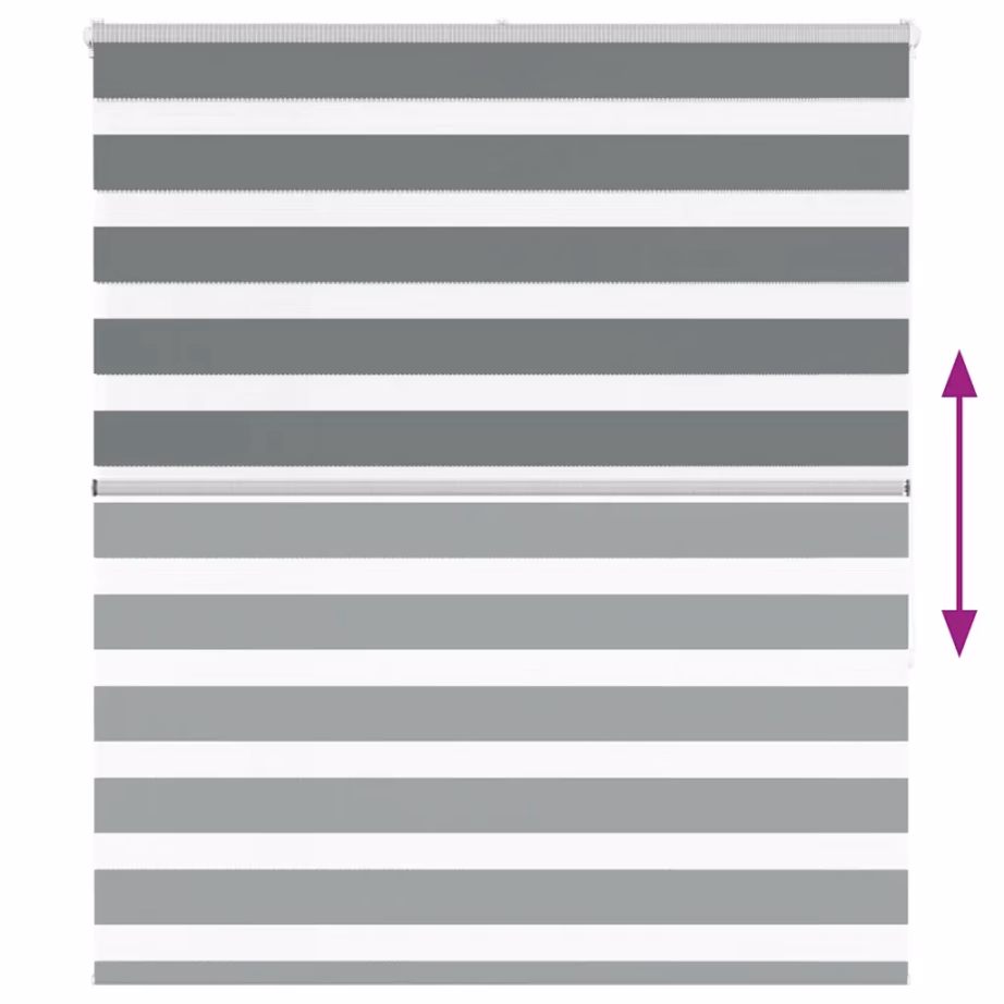 Triibuline tumehall sebraruloo 135 x 150 cm, 100% polüester – 5