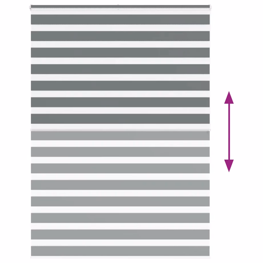 Tumehall sebraruloo kettmehhanismi ja alumiiniumsiiniga, 160 x 200 cm, polüester – 5