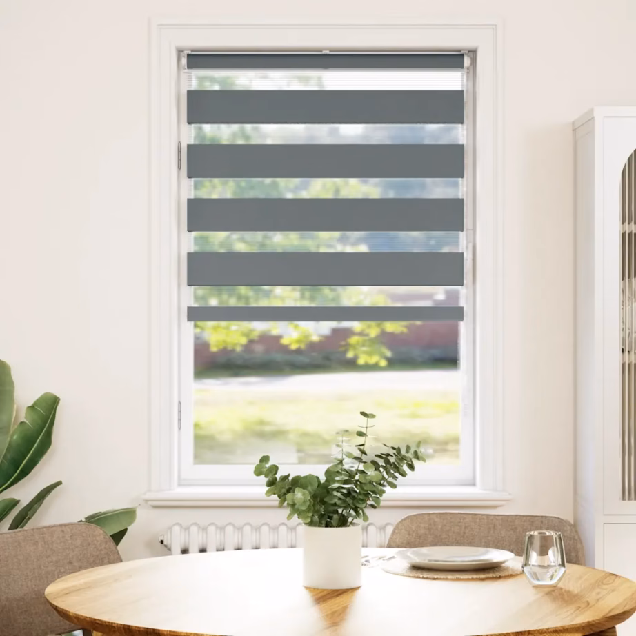 Tumehall sebraruloo 70 x 150 cm, 100% polüester, alumiiniumsiiniga – 2