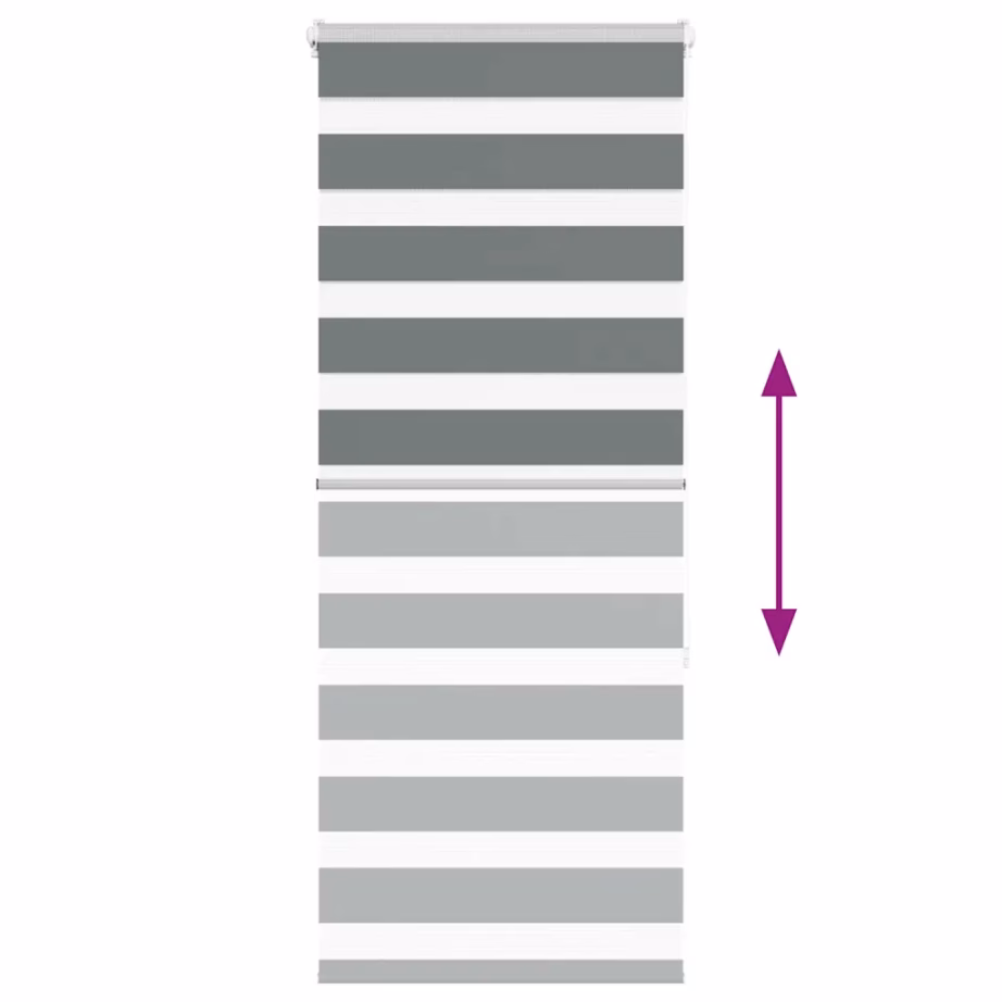 Tumehall sebraruloo kettmehhanismiga, 55 x 150 cm, 100% polüester – 5