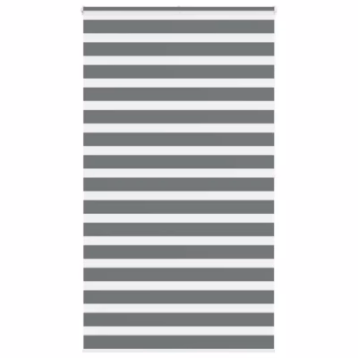 Sebra ruloo, tumehall triibuline, 130 x 200 cm, 100% polüester, alumiiniumsiiniga