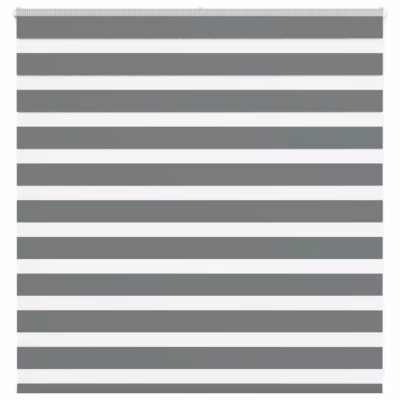 Triibuline sebraruloo kettmehhanismiga, tumehall, 150 x 100 cm, 100% polüester