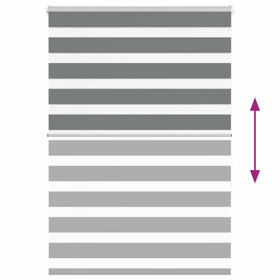 Tumehall zebraruloo kettmehhanismiga 105 x 150 cm, polüester, alumiiniumsiin – 5