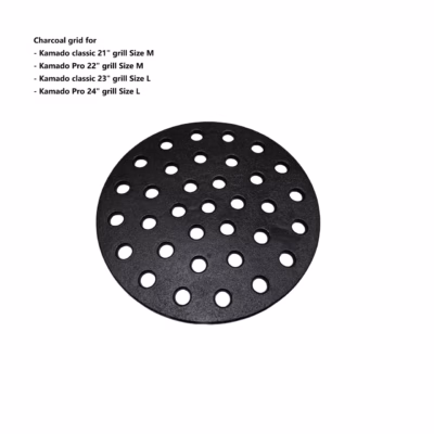 TunaBone süterest kamado grillile, ümmargune metallplaat