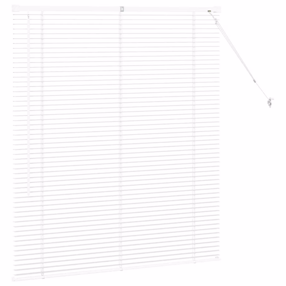 Valge alumiiniumist Veneetsia ruloo, 130 x 115 cm, siseruumidesse – 6