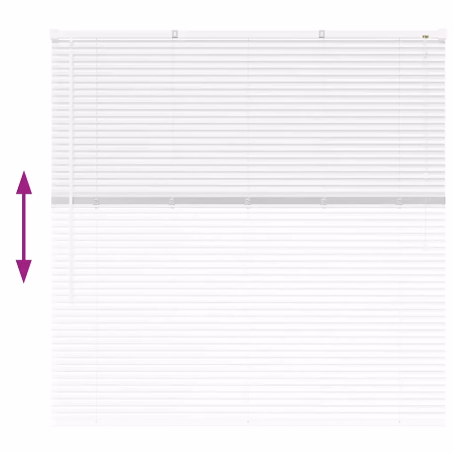 Valge alumiiniumist Veneetsia ruloo, 130 x 135 cm – 12