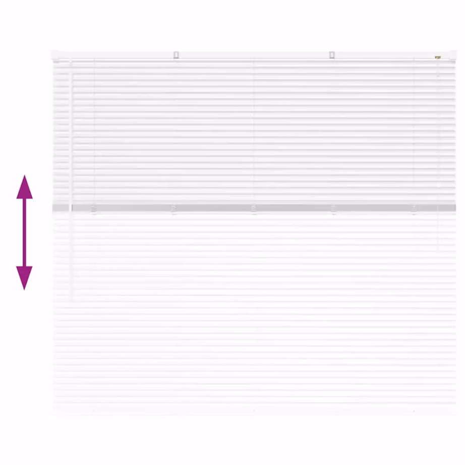 Valge alumiiniumist Veneetsia ruloo, 130 x 145 cm – 12