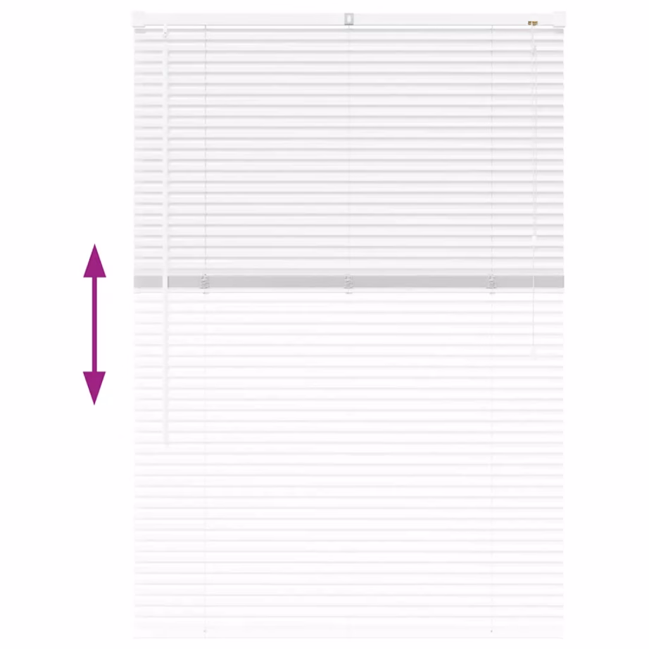 Valge alumiiniumist Veneetsia ruloo, 130 x 95 cm – 12